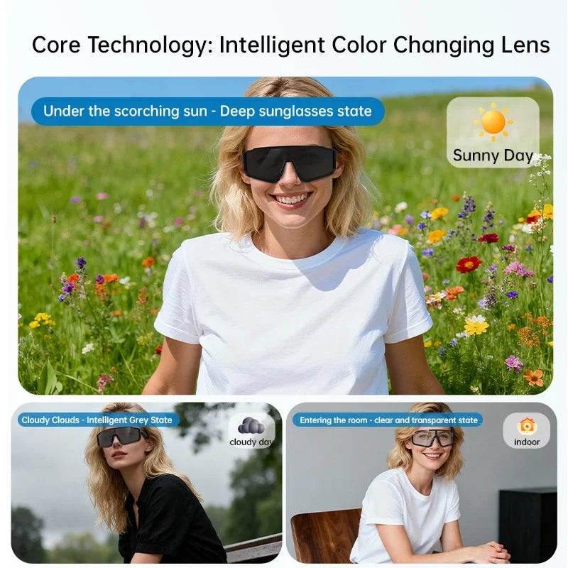 Lunettes OnePlus AI — Écouteurs Bluetooth 2-en-1, Musique, Appels & Conduite coupe-vent
