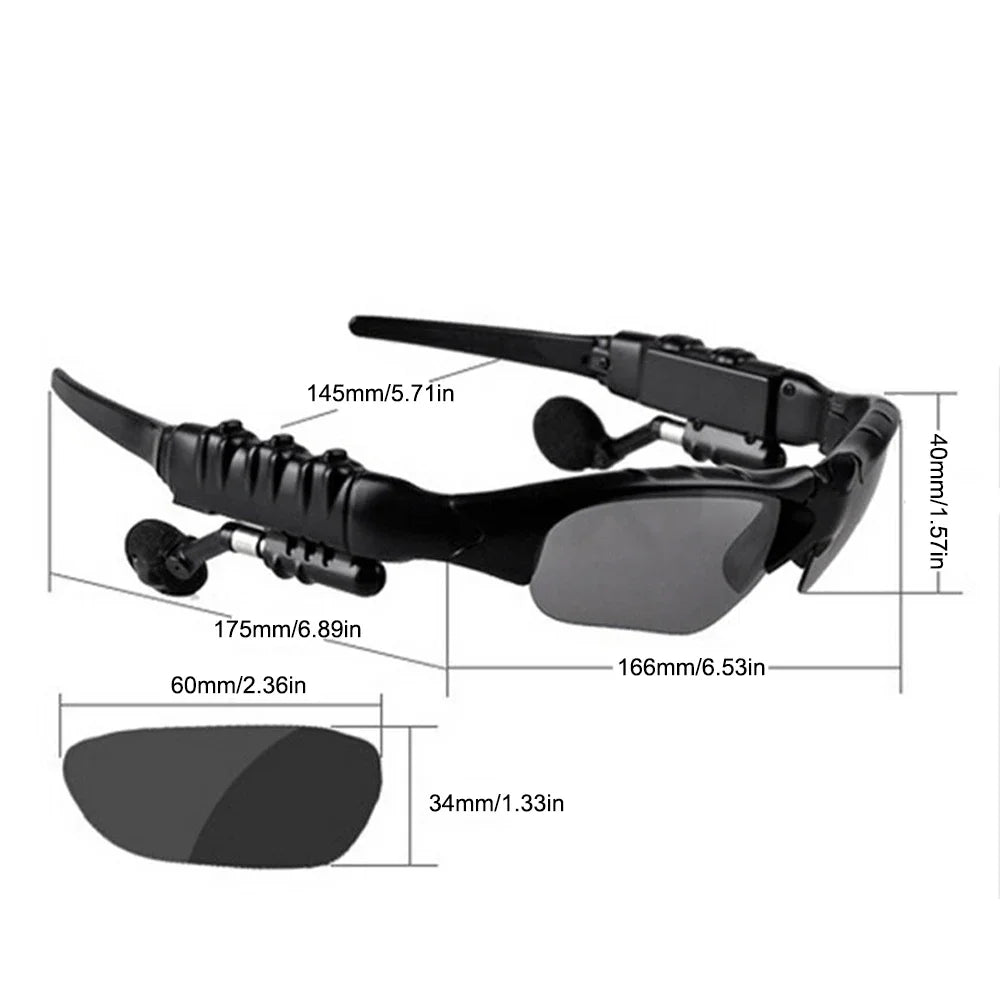 Lunettes Bluetooth 5.3 — Stéréo sans fil, Conduite sportive, Cyclisme