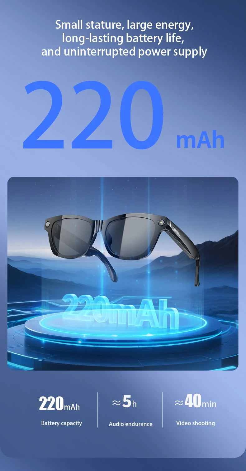 Blackview BV100 Glasses — HD Camera, Noise Cancelling