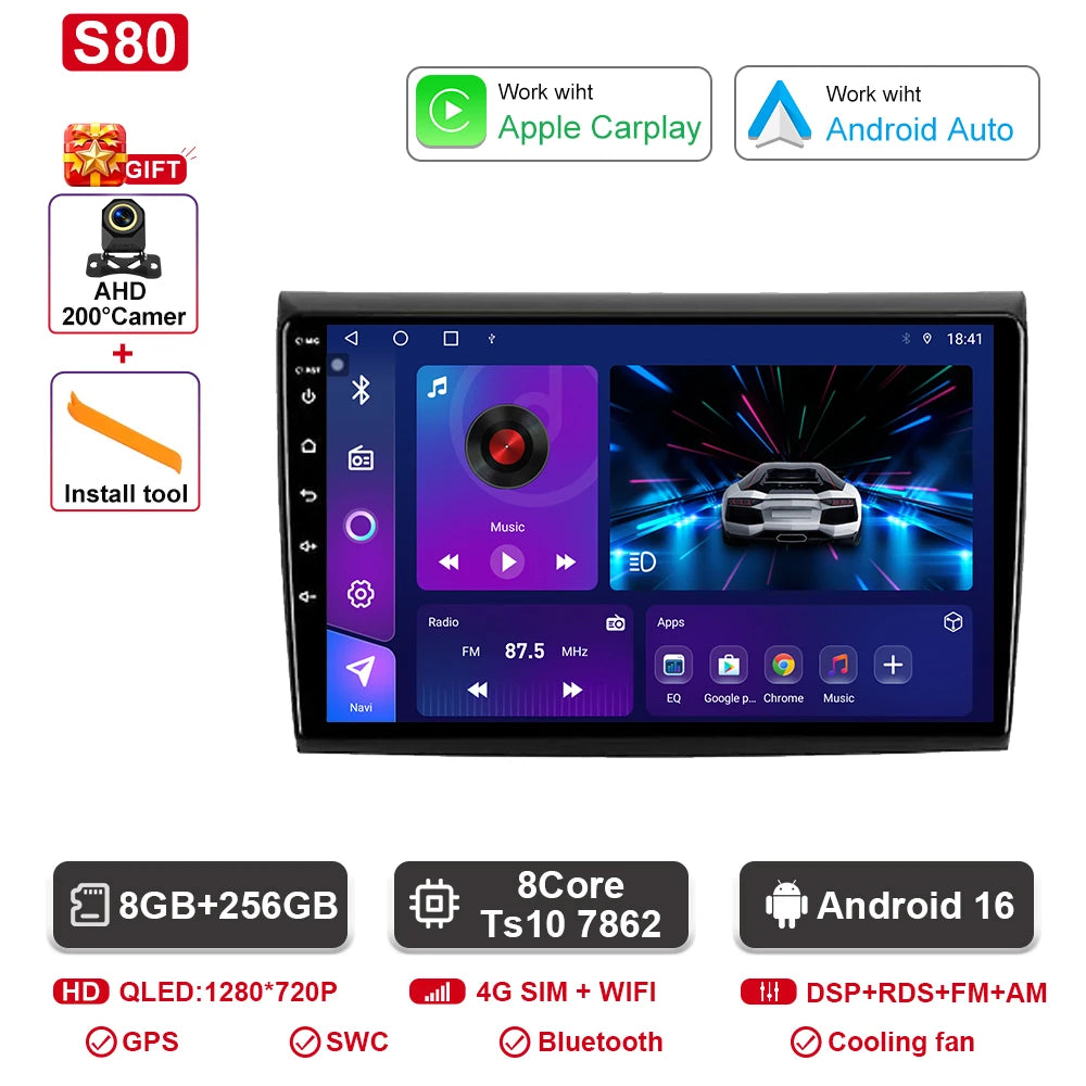 Fiat Bravo Android — 2K QLED, CarPlay, 4G