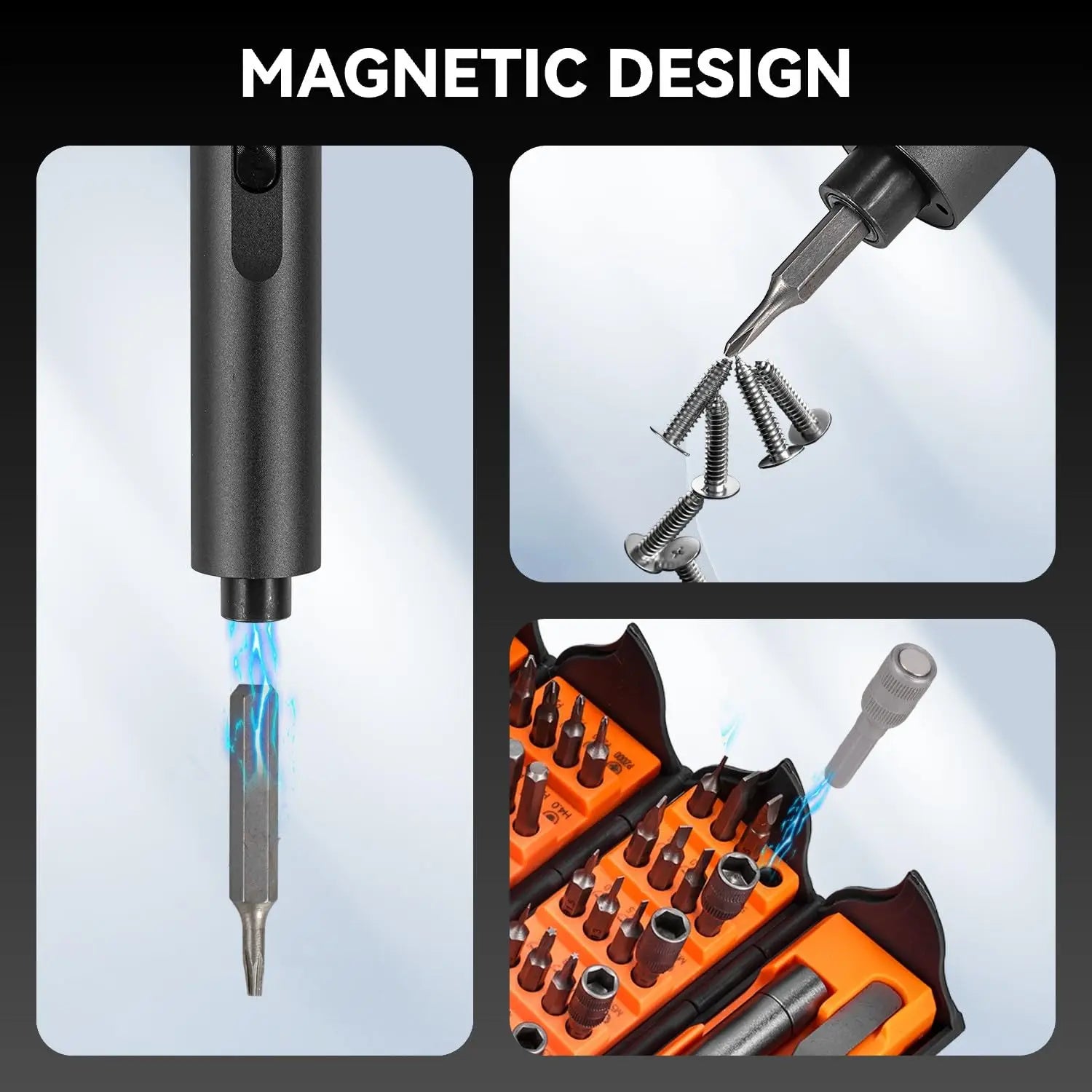 Precision Electric Screwdriver Set 138 in 1 with LED Magnetic Phillips Torx Screwdriver Bits for iPhone PC Camera Watch Glasses
