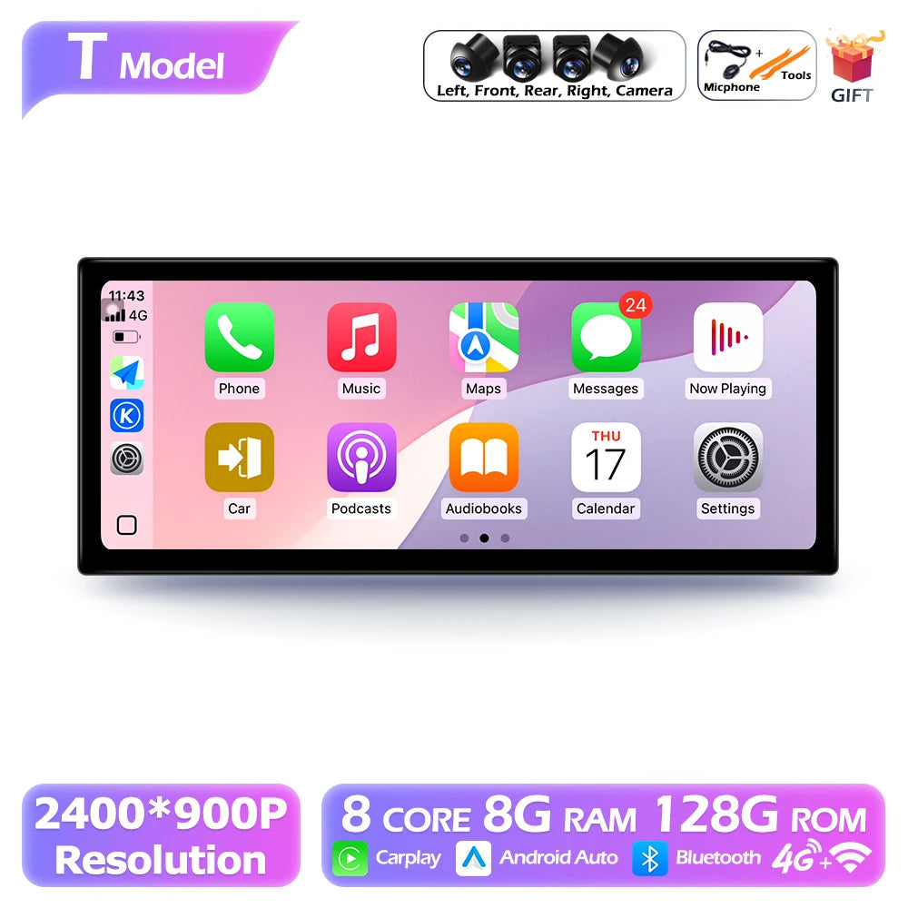 12.3" Android Radio — Mazda 3, QLED GPS