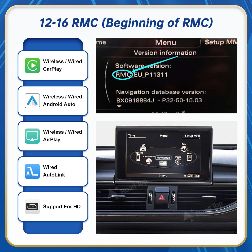 Audi A6/A7 — Wireless CarPlay, AirPlay, MirrorLink
