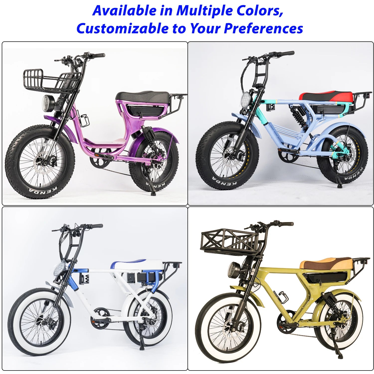48V 750W E-Bike with Fat Tire Lightweight Aluminum Frame 7-Speed Lithium Battery Disc Brake System