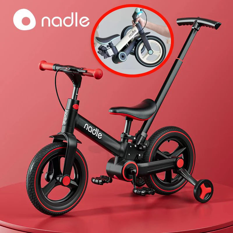 Children's bicycle balance bike 4-in-1  1-6-year-old girl boy pedal folding bike