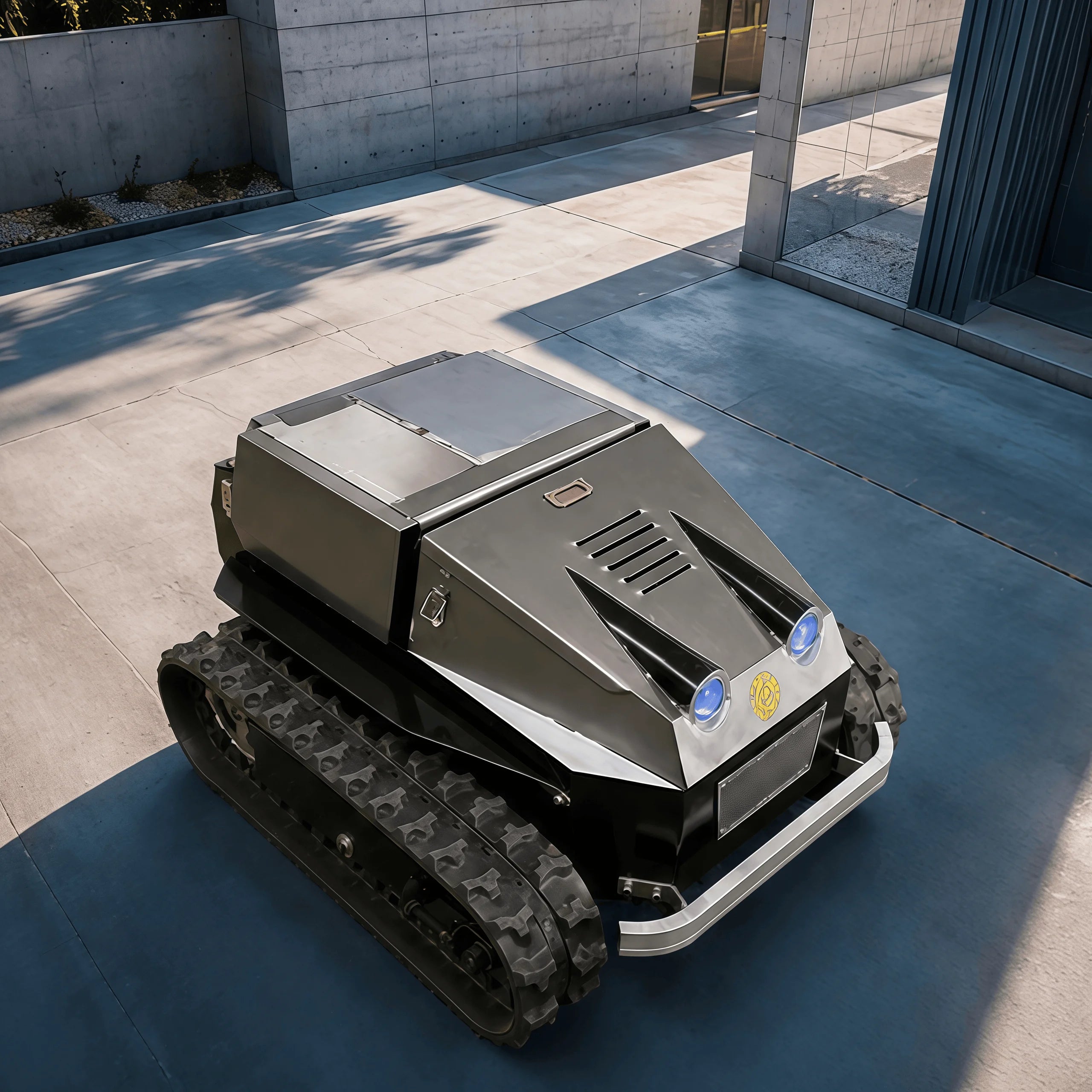 Controlled Lawn Mower Intelligent Mowing Robot for Orchards Fields Slopes Small Lithium-Ion Battery Powered Lawnmower