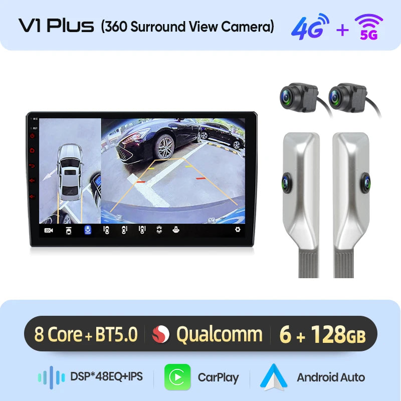 Junsun Autoradio sans fil CarPlay — VW Passat B6/B7 & CC 2005-2014, GPS Android, WiFi, DSP