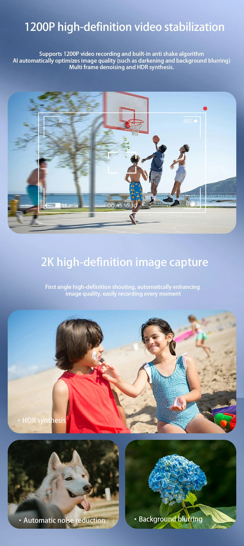 Blackview BV100 Glasses — HD Camera, Noise Cancelling