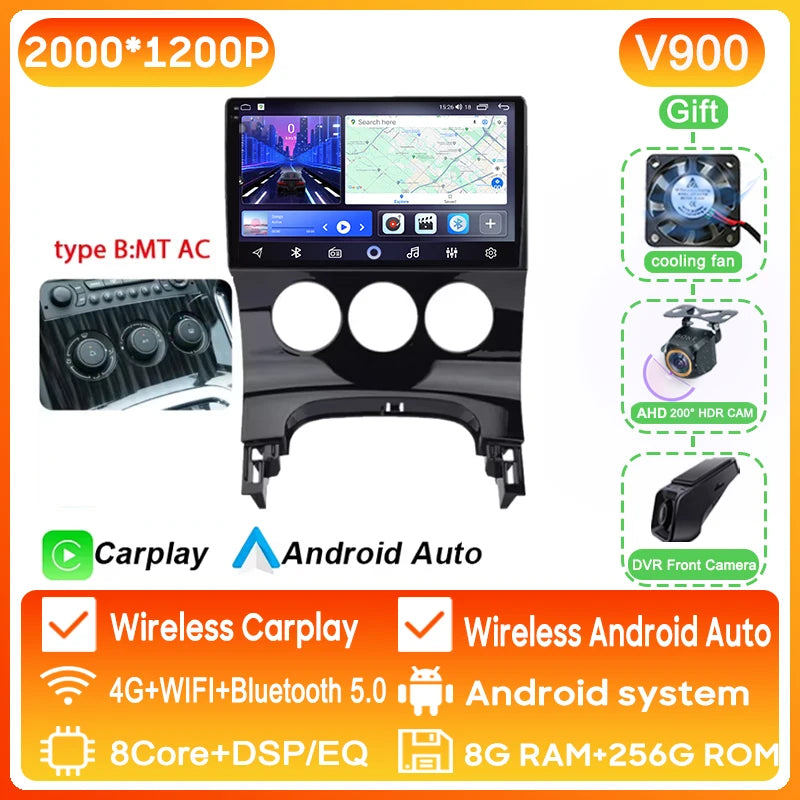 Peugeot 3008/5008 — Android 16, Wireless CarPlay