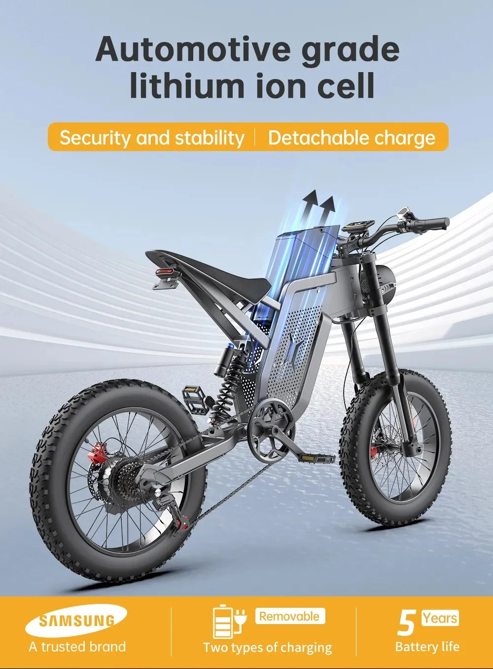 EKXBike X21 Readygo — 2000W, 48V35AH, Fat Tires