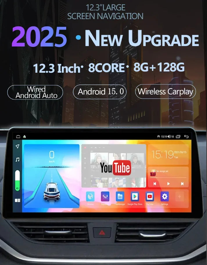 Honda CR-V 12.3" — QLED, Android 15, CarPlay