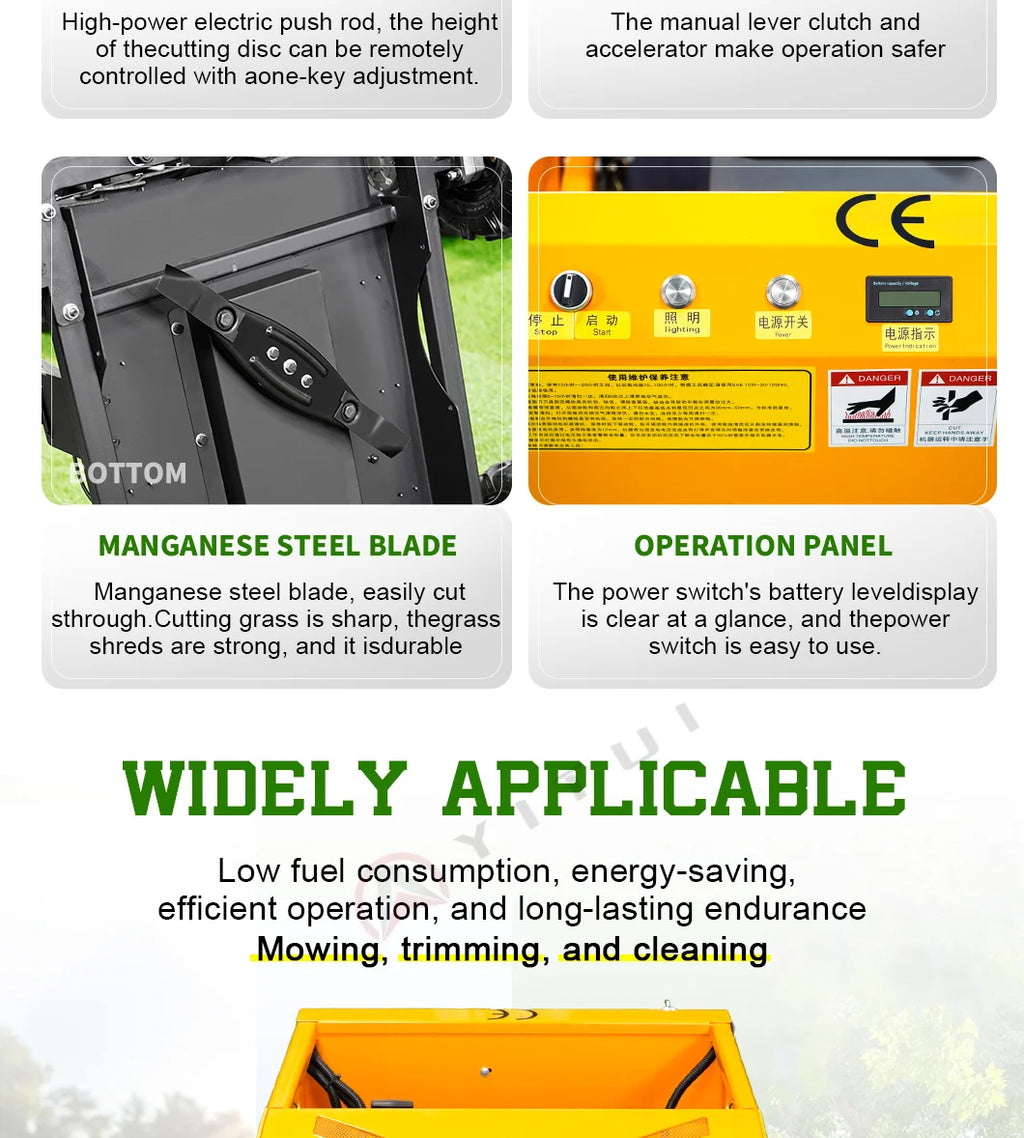 Customized Durable Reliable Lawn Mower High Efficiency Powerful Engine Fast Operating Speed Low Noise High Load Ce Epa