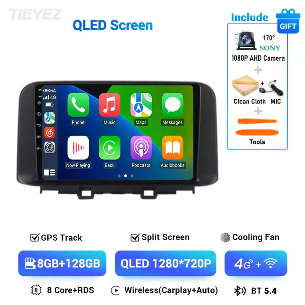 Hyundai Kona Android 15 — WiFi, CarPlay, Multimedia
