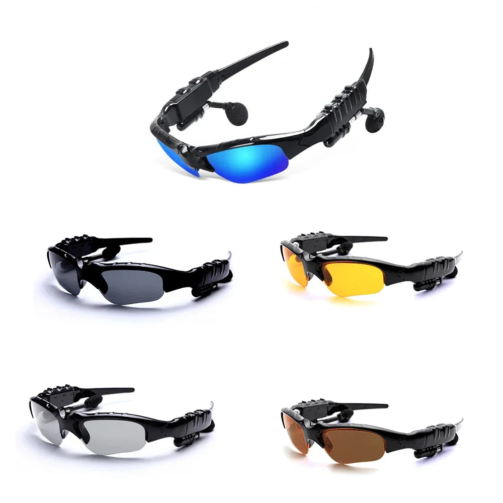 Bluetooth 5.3 Reitbrille — kabelloser Stereoklang, Sportfahren, Radfahrsonnenbrille