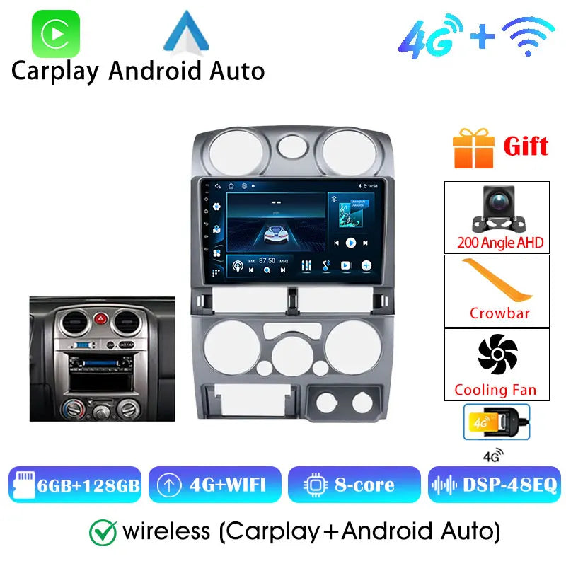 Isuzu D-Max Autoradio — Wireless CarPlay, Android Auto