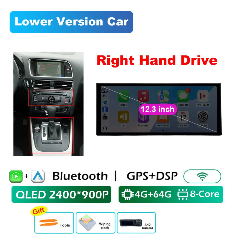 Audi A4 B8/A5 — RHD CarPlay, DSP, WiFi