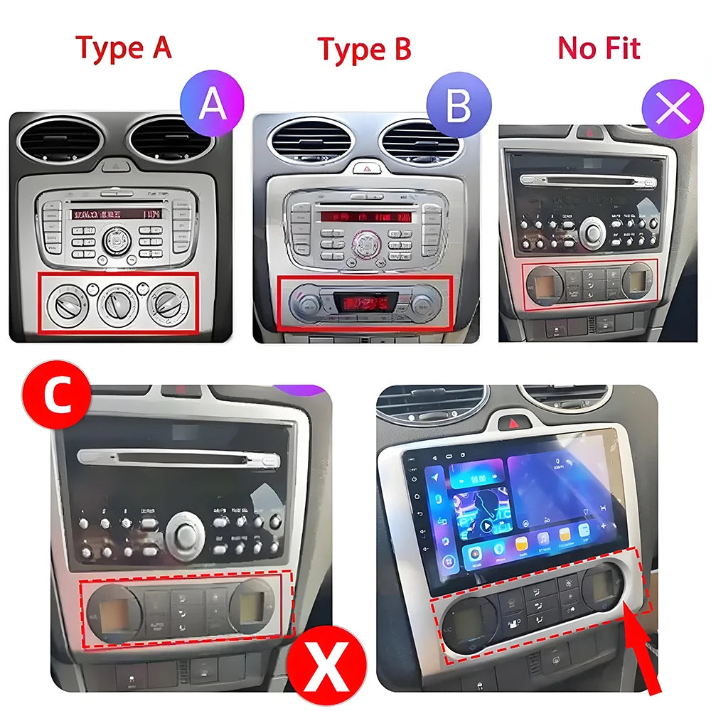 Ford Focus Android 15 — Wireless CarPlay, WiFi