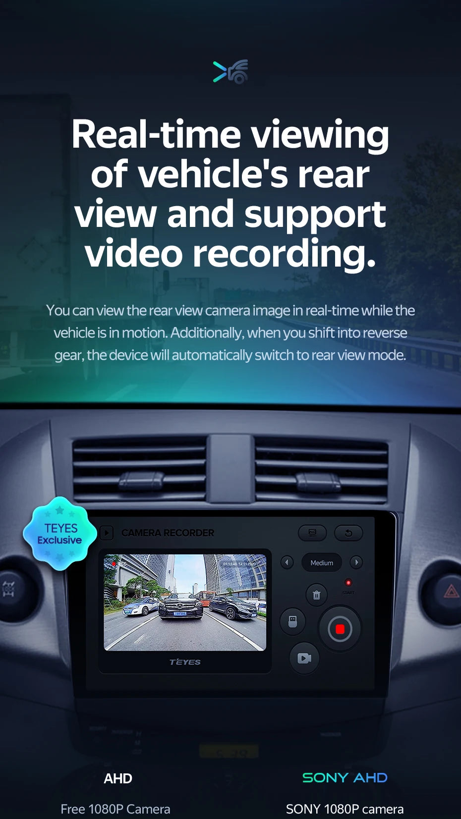 TEYES CC3 RAV4 — 2K GPS, Android 10, Multimedia