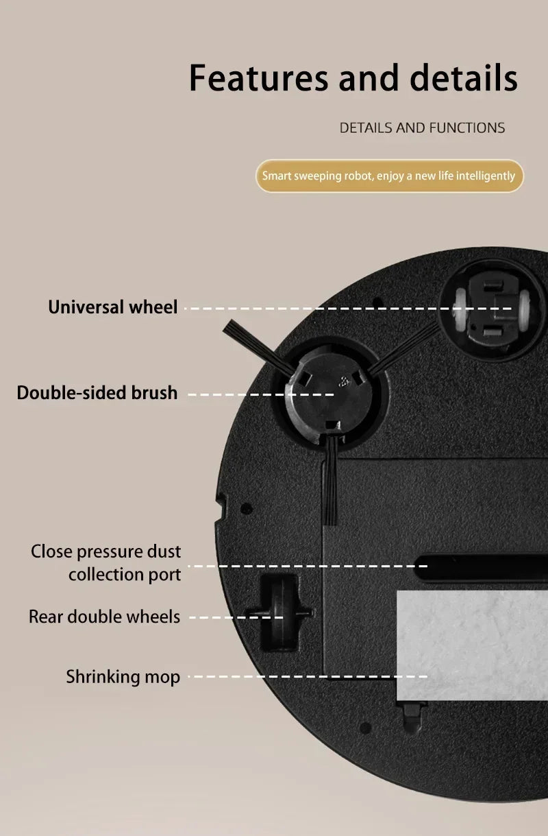Robot Vacuum Cleaner — 6000Pa, Laser Navigation