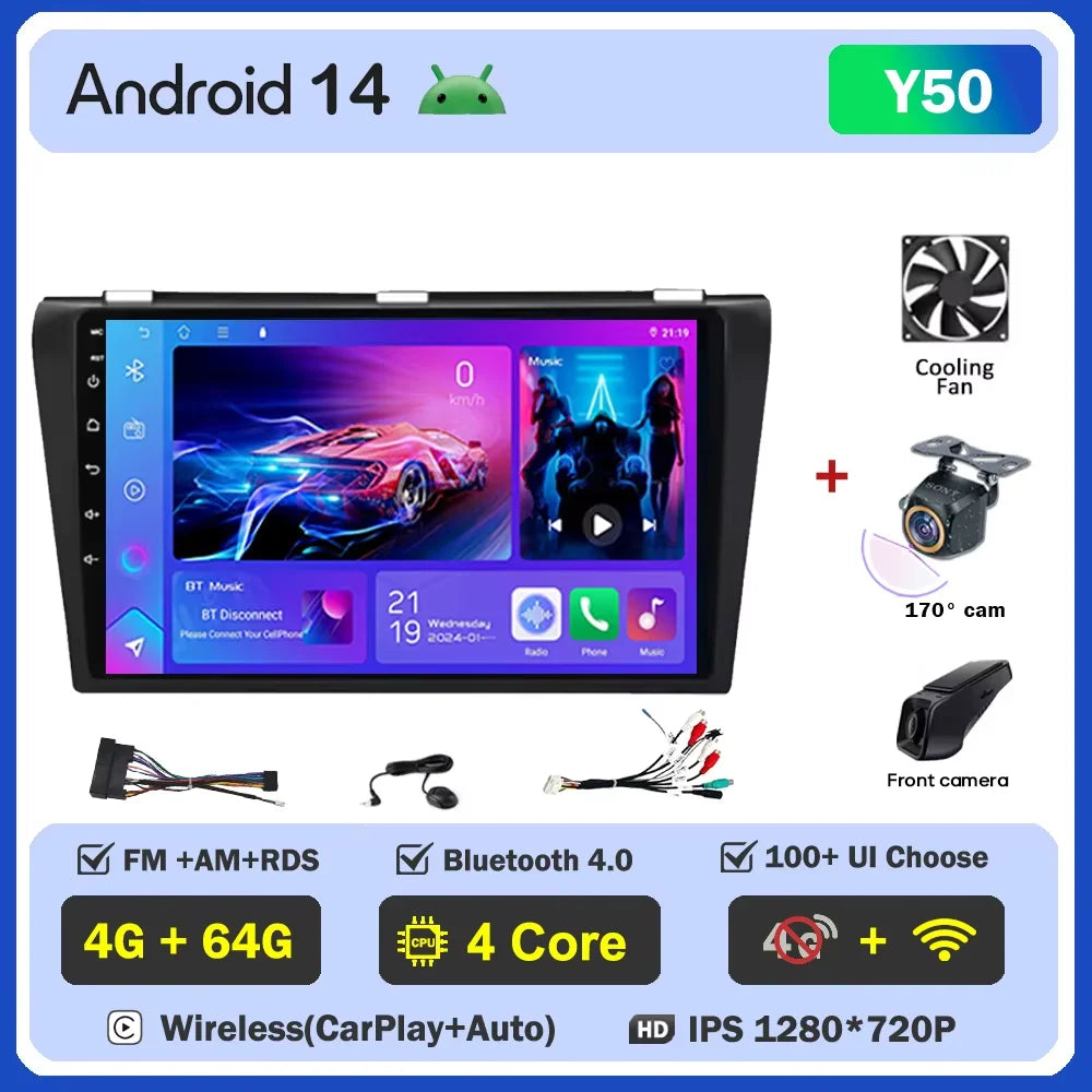 Mazda 3 — Android 16, CarPlay, GPS