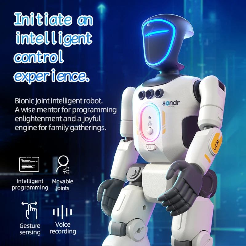 Intelligent RC Robot Programming Gesture Sensing Remote Controll Robots Smart Intelligent Dancing RC Robot Toy Gift for Kid R40