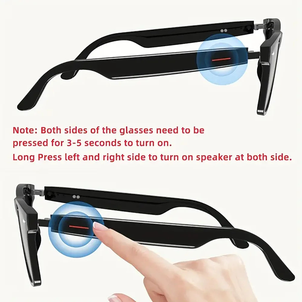 SENBONO E13 Smart Glasses — Blaulichtfilter, polarisiert, integriertes Mikrofon und Lautsprecher