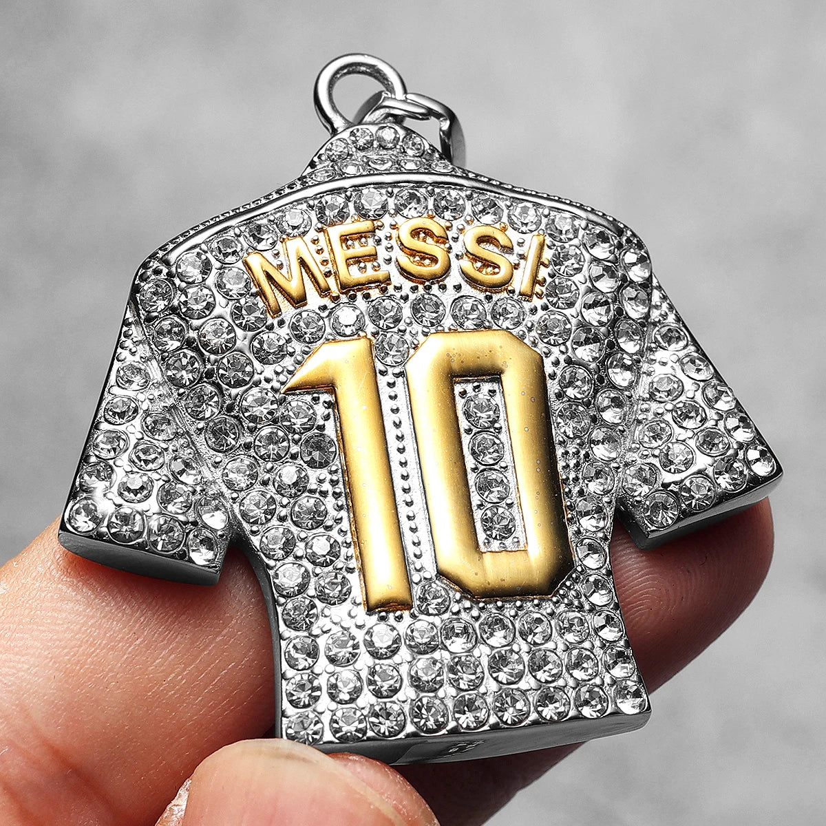 Football Jersey Messi Cristiano Ronaldo Neymar Mbappé Harland Men Necklaces Stainless Steel Pendant Chain Fashion Jewelry Gifts