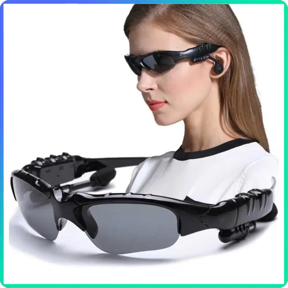Bluetooth 5.3 Reitbrille — kabelloser Stereoklang, Sportfahren, Radfahrsonnenbrille