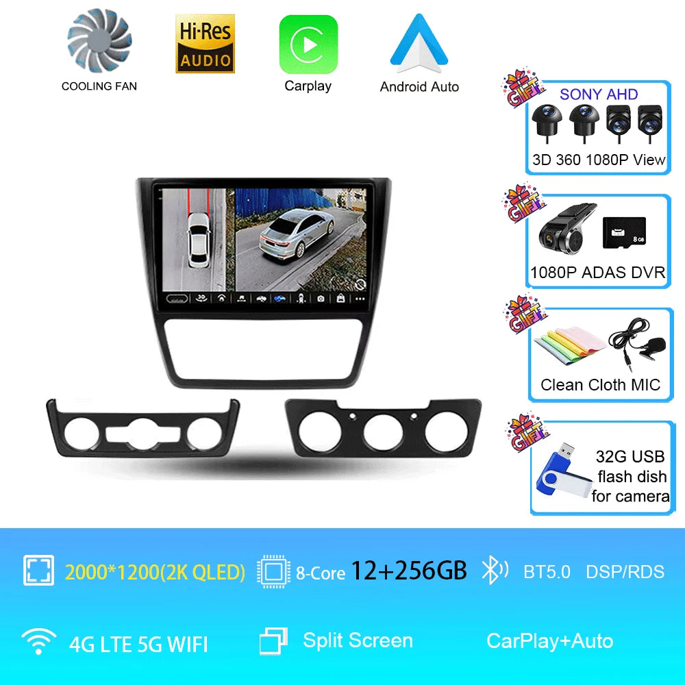 Skoda Yeti Android 16 — 4G, CarPlay, GPS