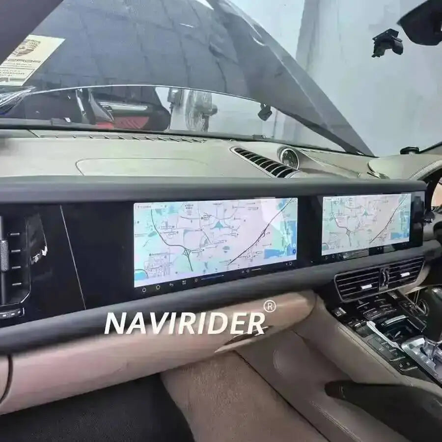 Yes 24.6" Dual Screen 256GB Android 15 For Porsche Cayenne 2010-2017 Carplay Radio Android Auto Stereo Multimedia Video Player