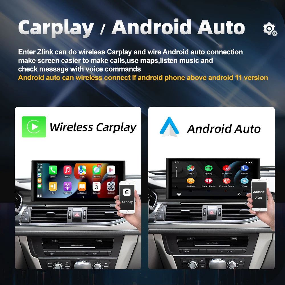 Audi A6/A7 Android 14 — 12.3", CarPlay, GPS