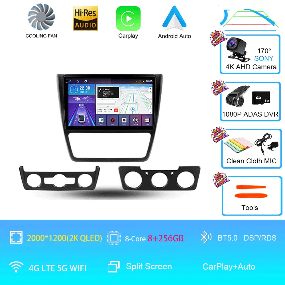 Skoda Yeti Android 16 — 4G, CarPlay, GPS