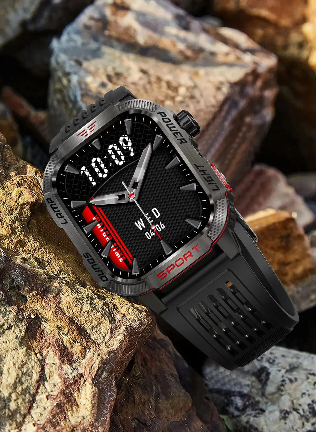 GUHUAVMI Outdoor Watch — AMOLED, GPS, Bluetooth