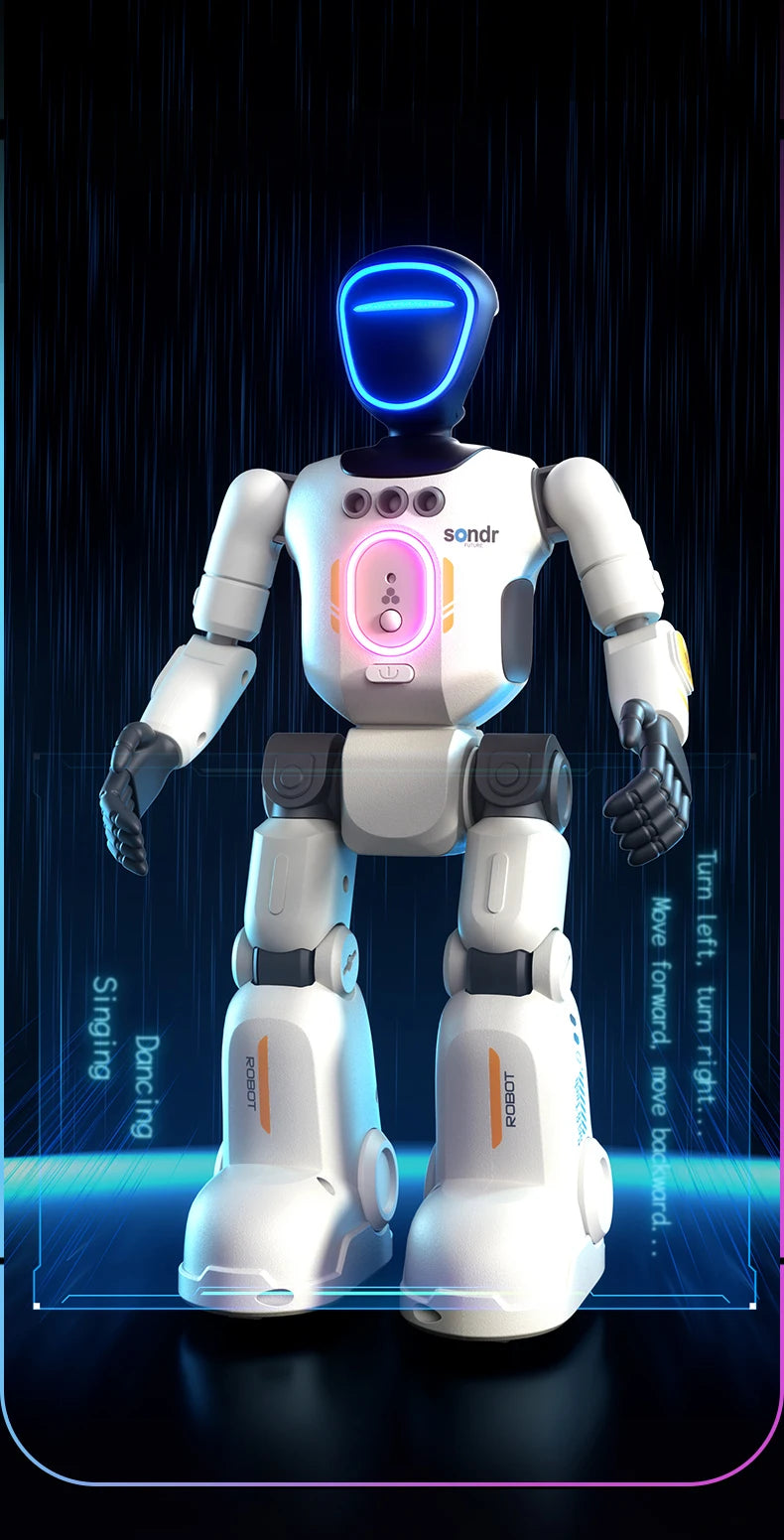 Intelligent RC Robot Programming Gesture Sensing Remote Controll Robots Smart Intelligent Dancing RC Robot Toy Gift for Kid R40