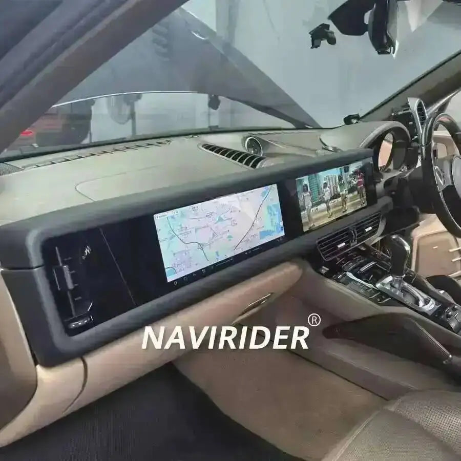 Yes 24.6" Dual Screen 256GB Android 15 For Porsche Cayenne 2010-2017 Carplay Radio Android Auto Stereo Multimedia Video Player