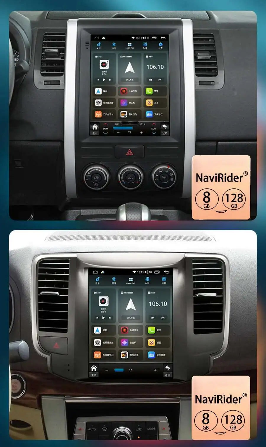 Android Autoradio — Porsche Cayenne 2010-2017, GPS, CarPlay, Multimedia DVD-Player