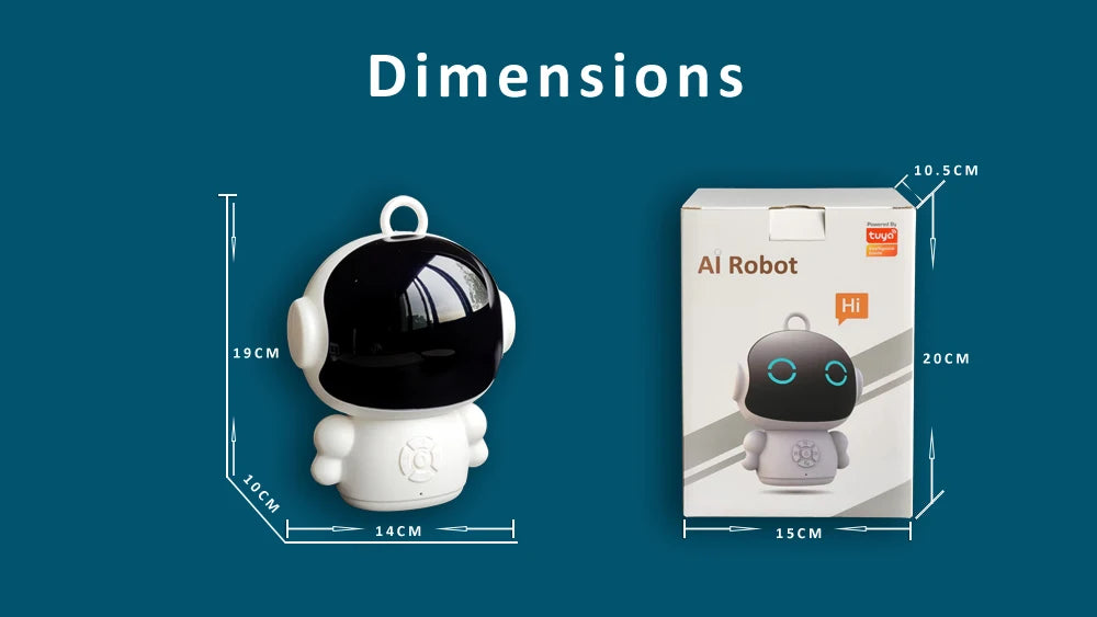 Tuya Smart AI Robot WiFi Early Education Toys for Children Speech Recognition & Voice Interactive Educational Learning Machine
