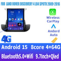 Android 15 Autoradio — Land Rover Discovery 4 LR4 2009-2016, CarPlay, GPS, 4G WiFi