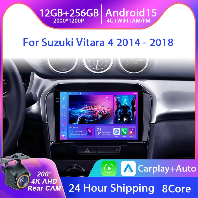 Suzuki Vitara — Android Car Radio, GPS, CarPlay