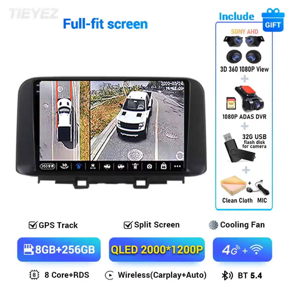 Hyundai Kona Android 15 — WiFi, CarPlay, Multimedia