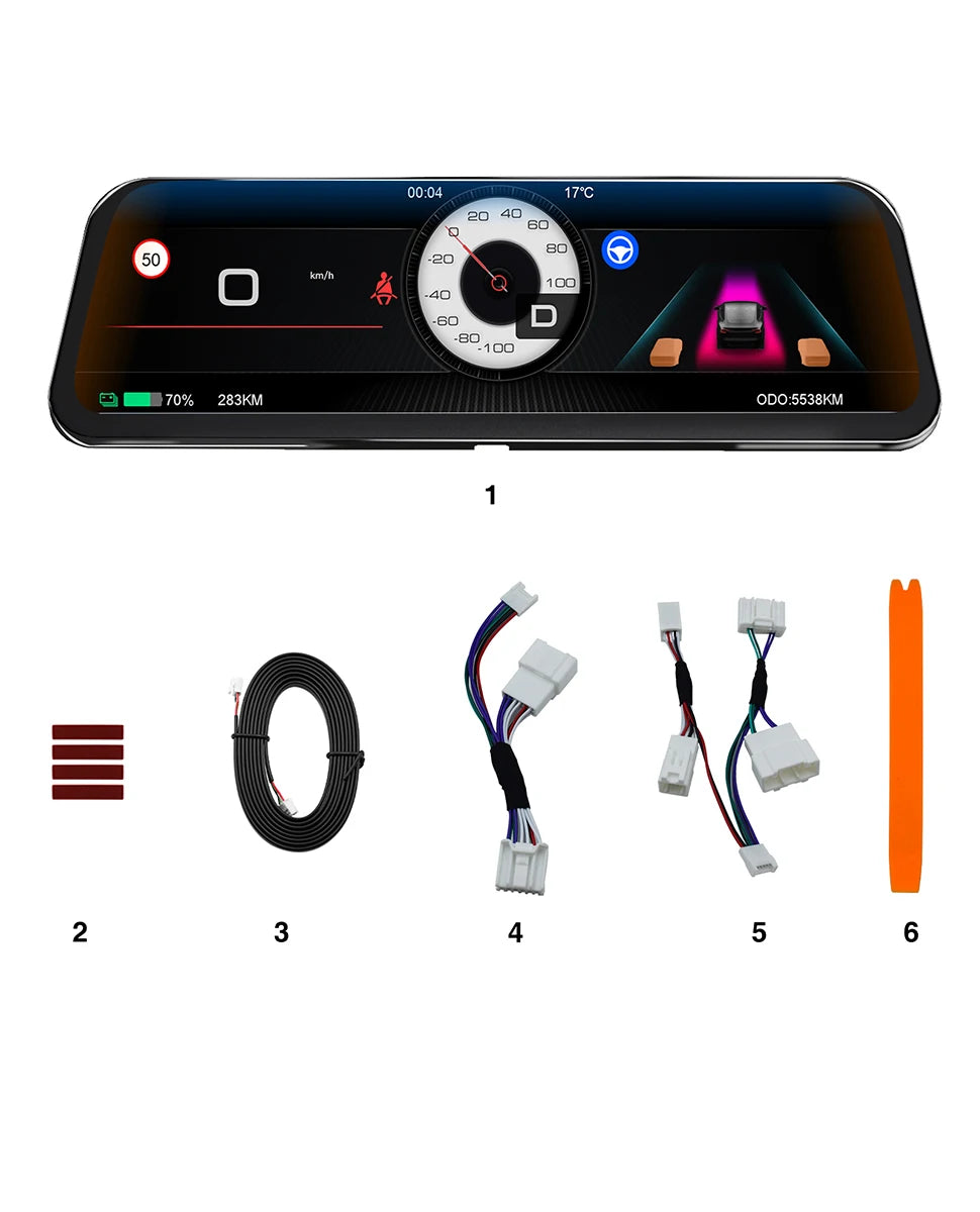 For Tesla Display 9.6 Inches New HUD For Model 3 2016-2023 & Model Y 2020-2024 Support Multiple Languages Carplay Android Auto