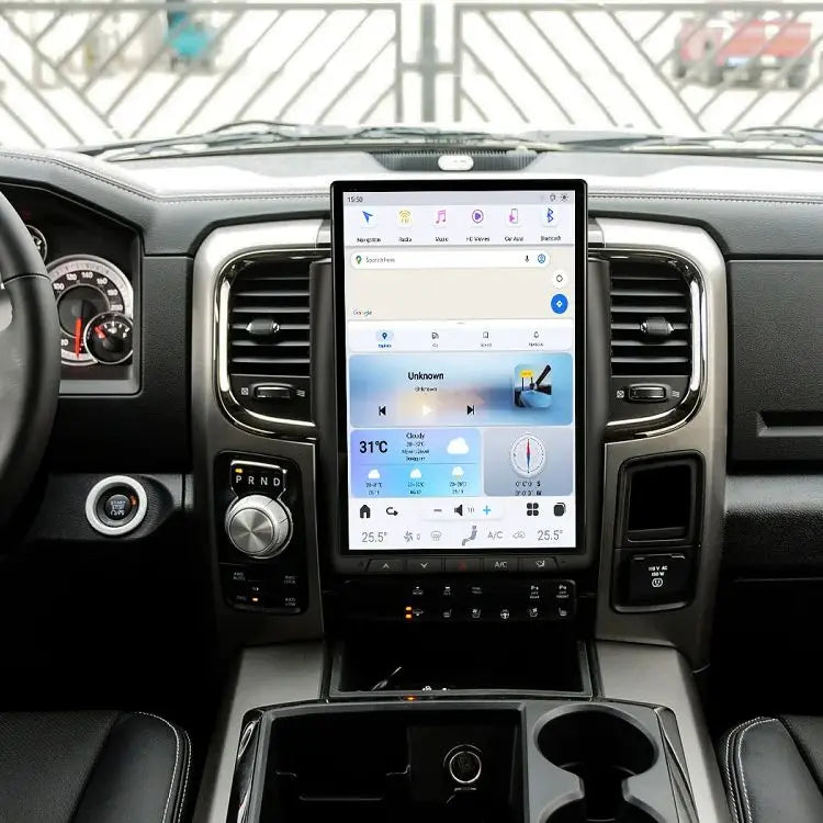 Dodge Ram 14.4" — Android 13, CarPlay, Vertical Screen