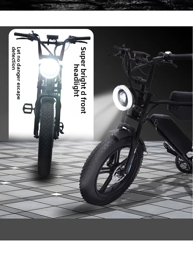 Mountain E-Bike — 500W Motor, 48V Battery