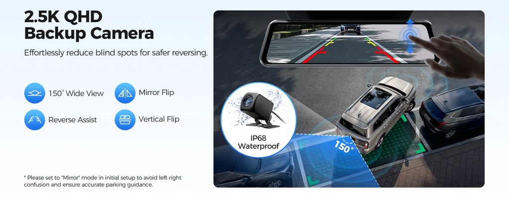 AZDOME PG17 MAX — 4K Dash Cam, GPS, Voice Control