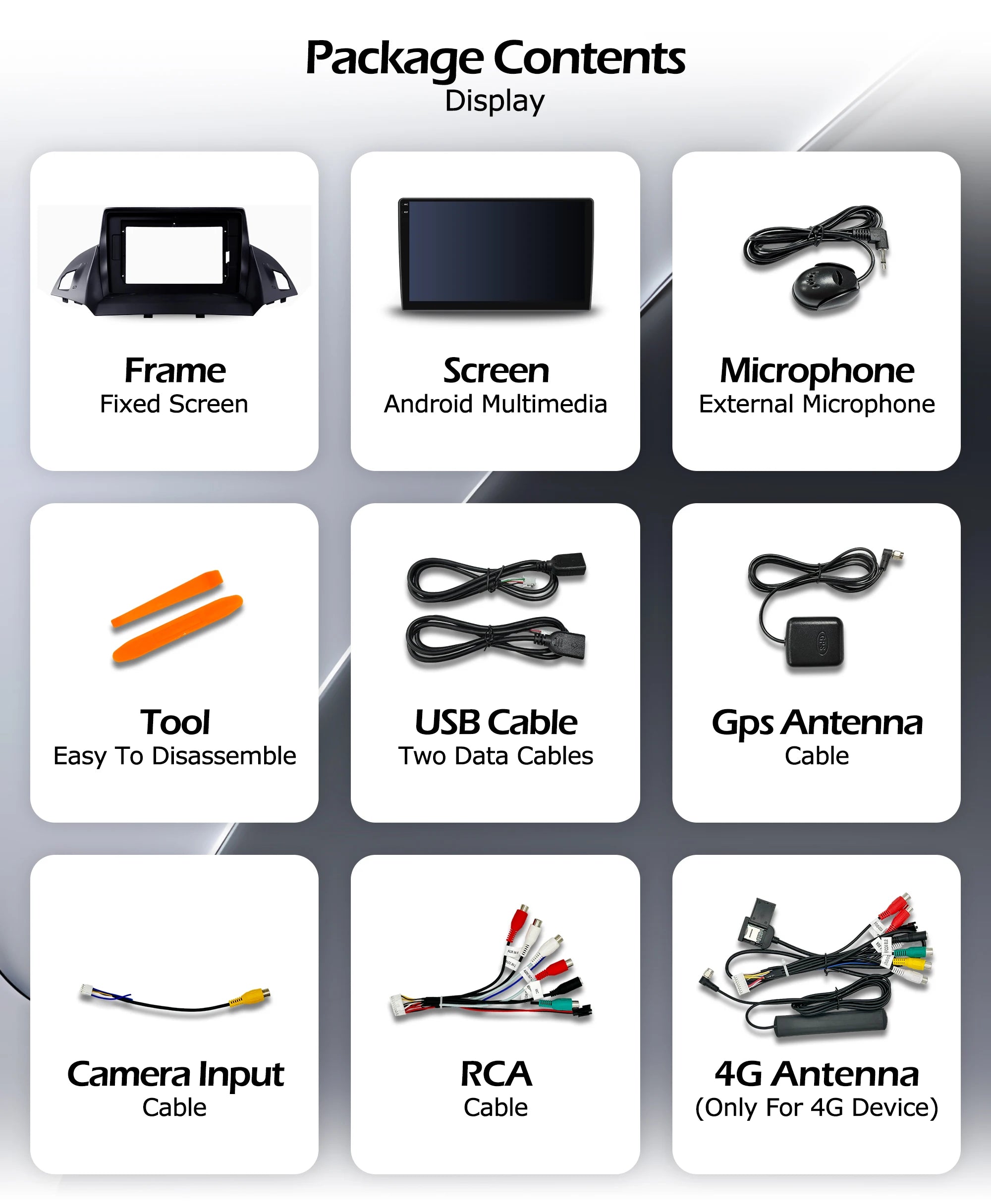 Ford C-MAX/Kuga — Android 16, GPS, CarPlay