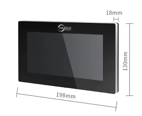 Anjielo Tuya 1080P 7/10 Zoll Touch-Monitor Fingerabdruck-Entsperrung Video-Gegensprechanlage Türklingel-Sicherheitssystem für Villen und Eigenheime
