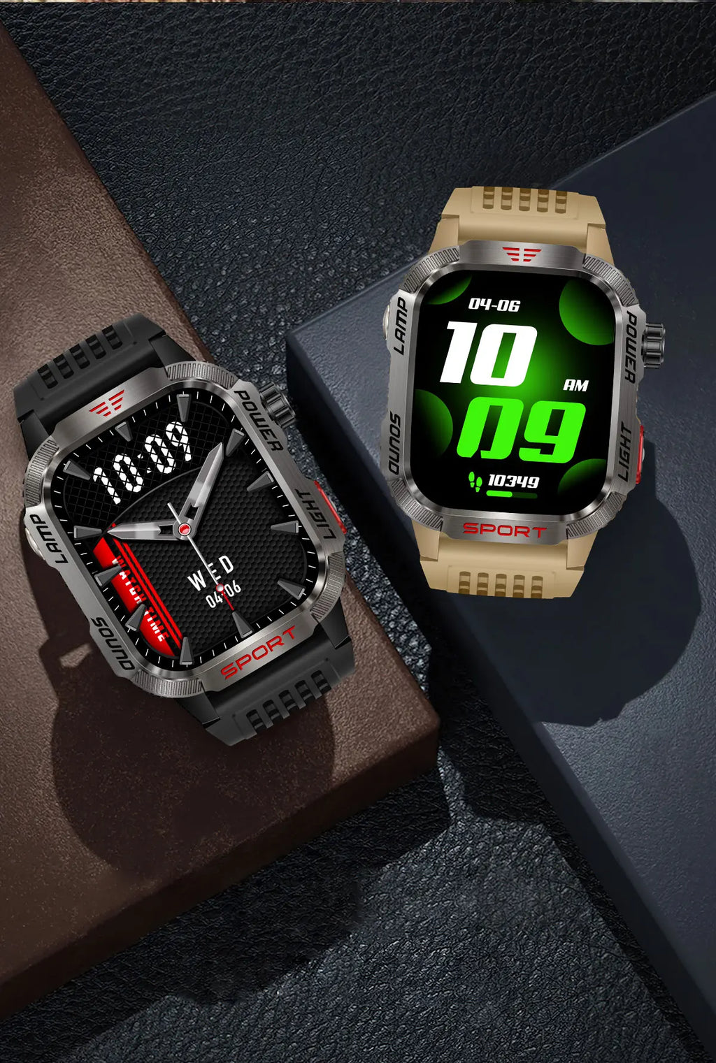 GUHUAVMI Outdoor Watch — AMOLED, GPS, Bluetooth