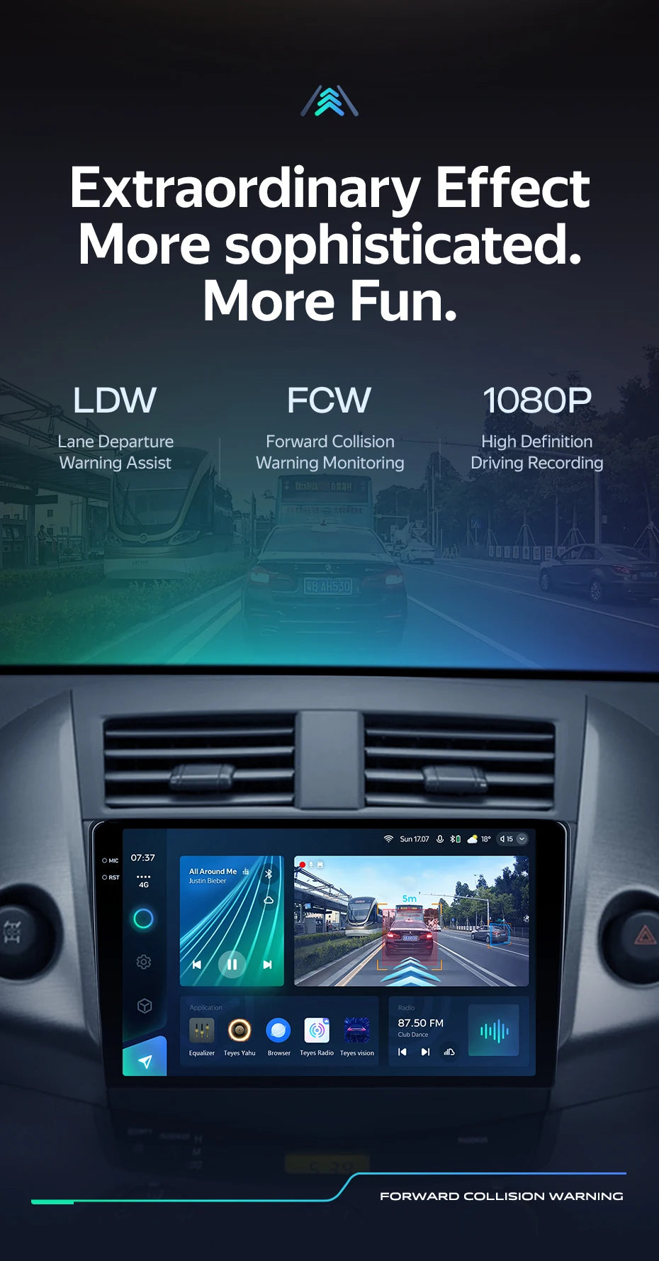 TEYES CC3 RAV4 — 2K GPS, Android 10, Multimedia