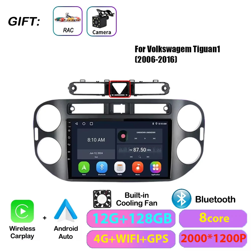VW Tiguan Android 17 — 4G DSP, CarPlay