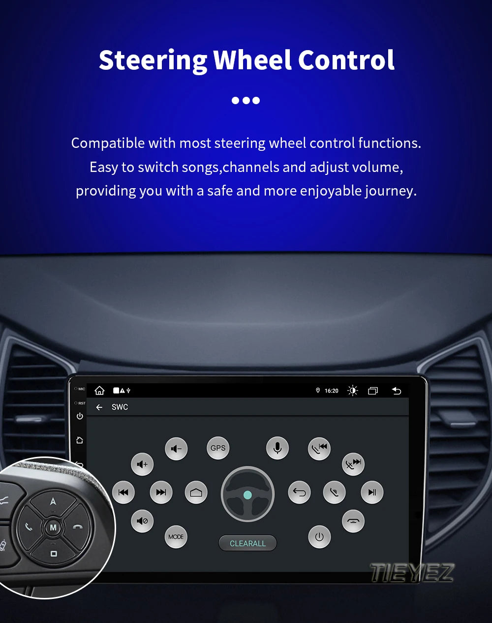 Kia Picanto Android 15 — 2K QLED, CarPlay, 4G